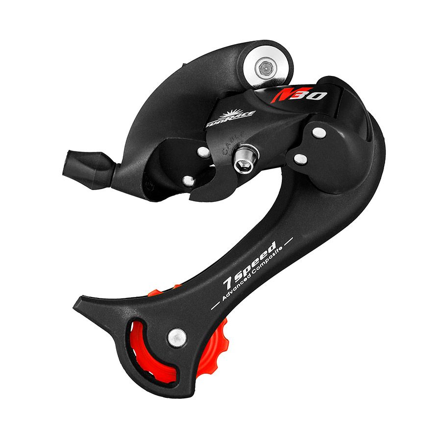 Sun Race, RDM37, Rear derailleur, Long cage, 7sp.