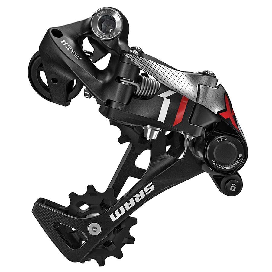 SRAM, X01, Rear derailleur, 11sp., Type 2.1, Medium cage, Red