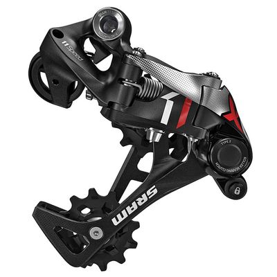 SRAM, X01, Rear derailleur, 11sp., Type 2.1, Medium cage, Red