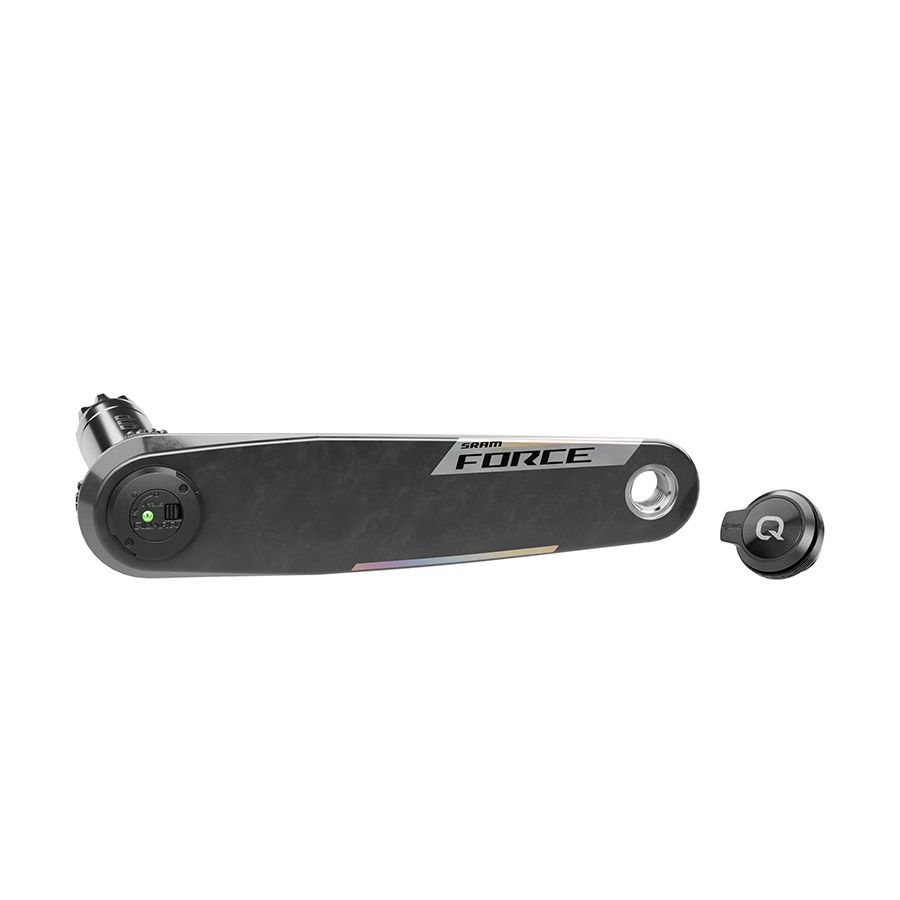 SRAM, Force E1 PM, Left Arm with Power Meter Spindle, Speed: 12/13, Spindle: 28.99mm, DUB, 172.5mm, Black, Road