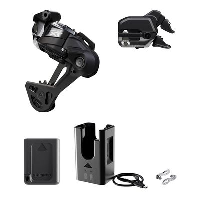 Shimano, Deore XT Di2 RD-M8250 Kit, Rear Derailleur, Speed: 12, Cage: SGS, Black, I-Spec EV, IGPM8250UPG02