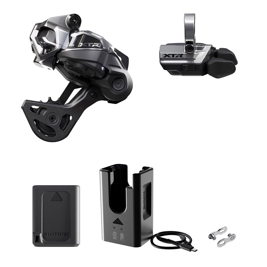 Shimano, XTR Di2 RD-M9250 Kit, Rear Derailleur, Speed: 12, Cage: GS, Black, clamp band, IGPM9250UPG03