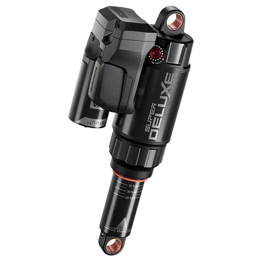 RockShox, Super Deluxe FLT Attendant D1, Rear shock, 210x55, Shaft Eyelet: Standard, Body Eyelet: No Bushing - 90 Deg Rotation, Token Loc 3, Reb55/Comp30, Mid4-Lock6, Specialized Levo SL S2-S6 2022+