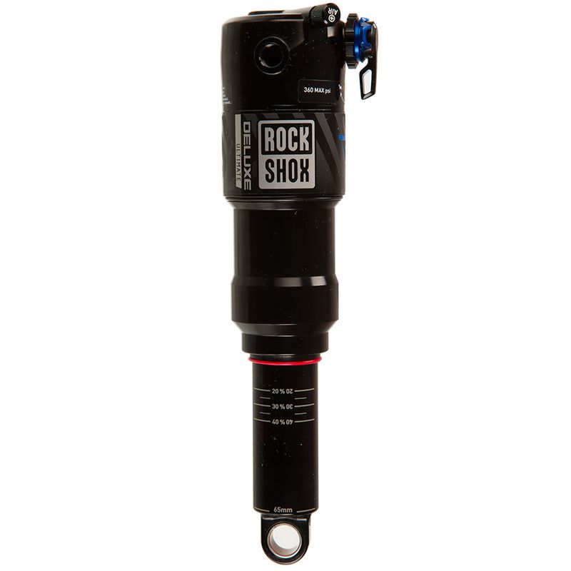 RockShox, Deluxe Ultimate C2, Rear shock, 165x40, Shaft Eyelet: Trunnion, Body Eyelet: Standard, 4 Neg/0 Pos Tokens, Reb55/Comp30, Lockout 4