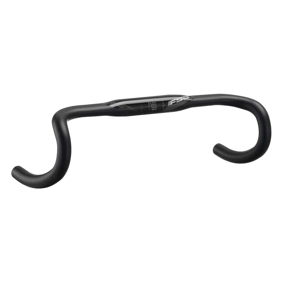 FSA, Energy Compact, Drop Handlebar, Diameter: 31.8mm, 420mm, Drop: 125mm, Reach: 80mm, Black