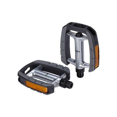 BBB Cycling, BPD-43 ComfortLight, Pedals, Body: Aluminum, Spindle: Cr-Mo, 9/16'', Grey, Pair