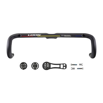 Look, Combo Aero ProTeam Mat Glossy, Drop Handlebar, 400mm, Black