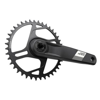 SRAM, Apex D1, Crankset, Speed: 12, Spindle: 28.99mm, BCD: Direct Mount, 40, DUB, 170mm, Black, Road Disc