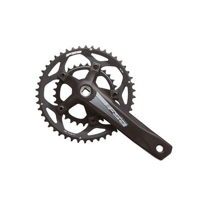 FSA, Tempo Double Adv JIS, Crankset, Speed: 10/11, BCD: 80/110, 30/46, Square, 172.5mm, Black