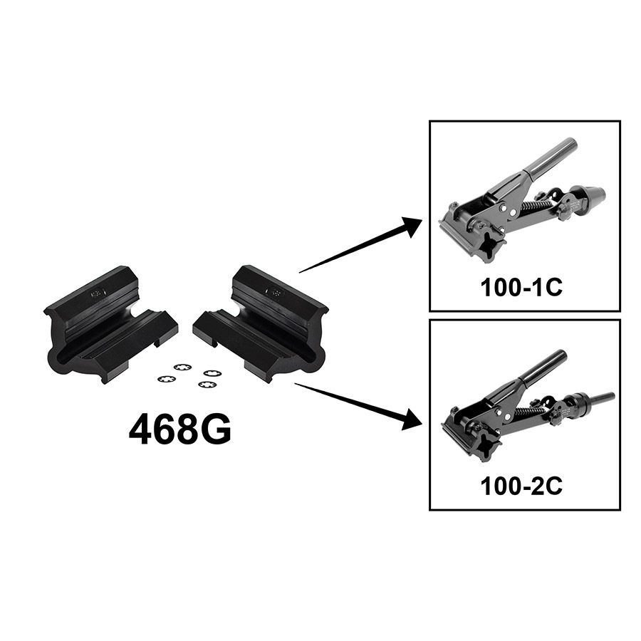 Park Tool, 468G Rubber Covers With Double Cable Groove For PCS-1 &amp; PCS-2, Grey