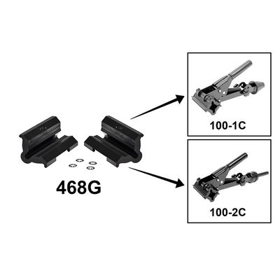 Park Tool, 468G Rubber Covers With Double Cable Groove For PCS-1 &amp; PCS-2, Grey