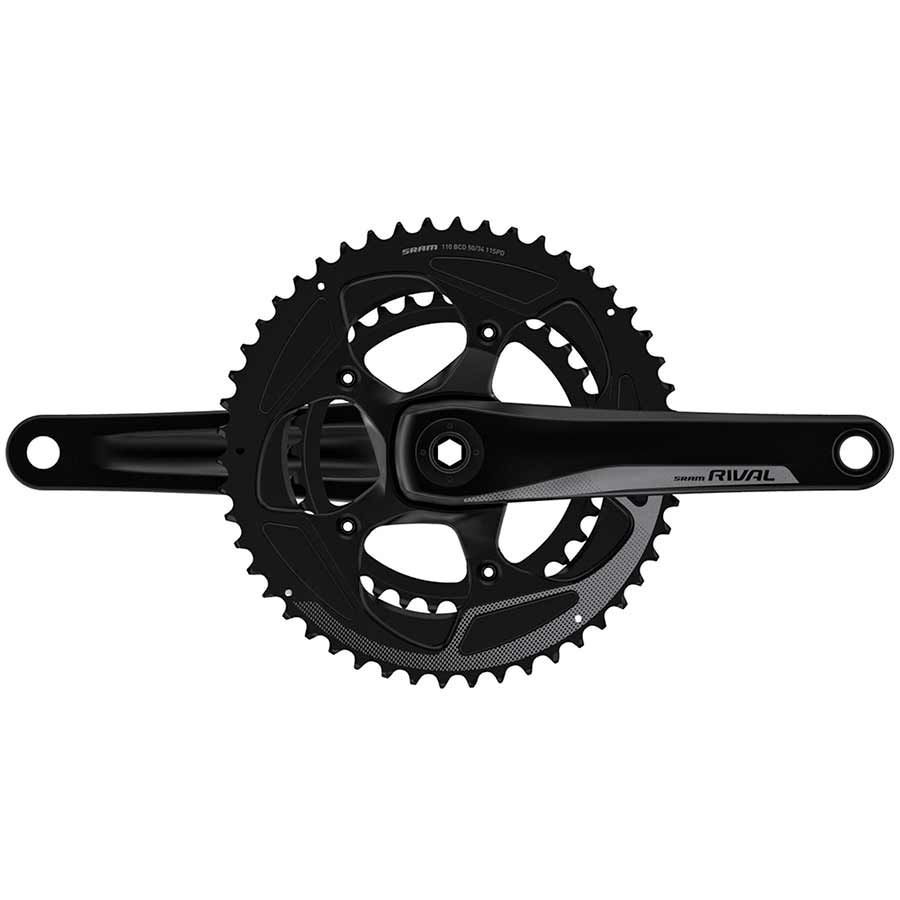 SRAM, Rival22, Crankset, 11sp., 175mm, 34/50T, BCD:110mm, GXP, 44.5mm, Black
