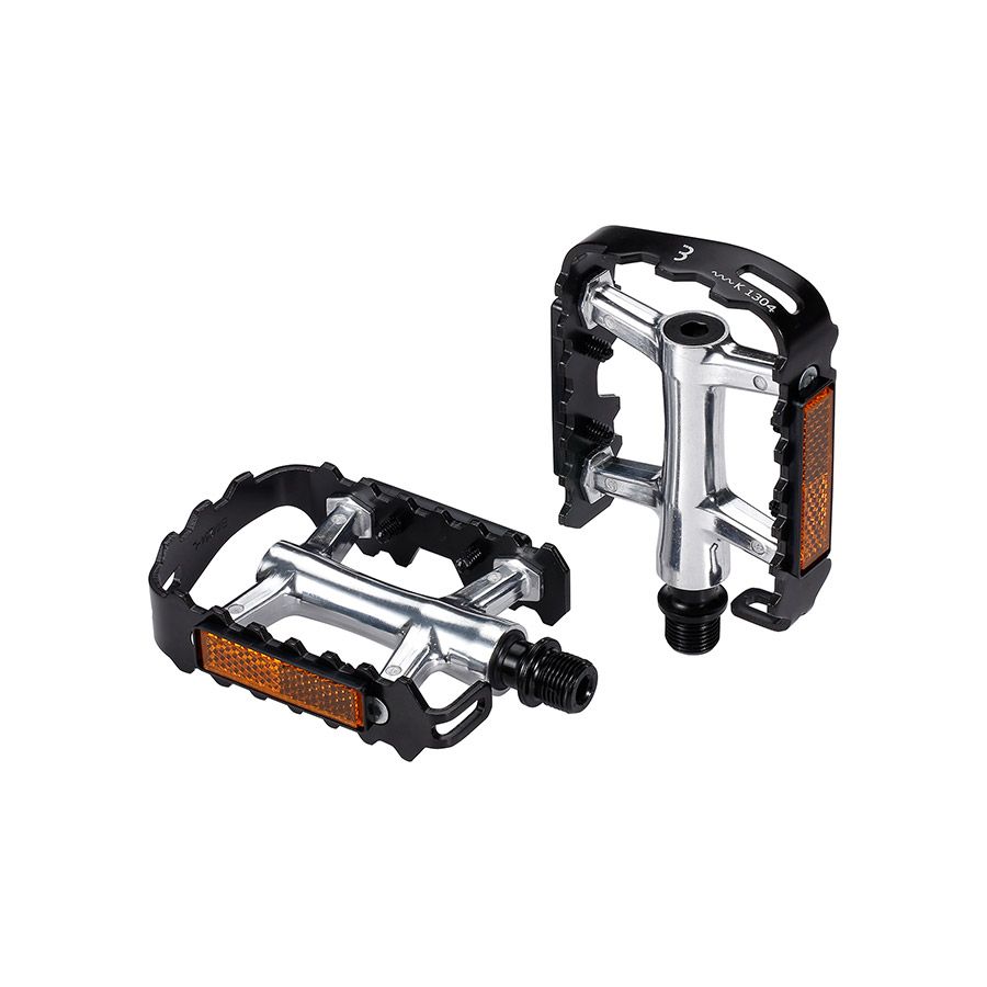 BBB Cycling, BPD-17B ClassicRide 2.0, Pedals, Body: Aluminum, Spindle: Cr-Mo, 9/16'', Black, Pair