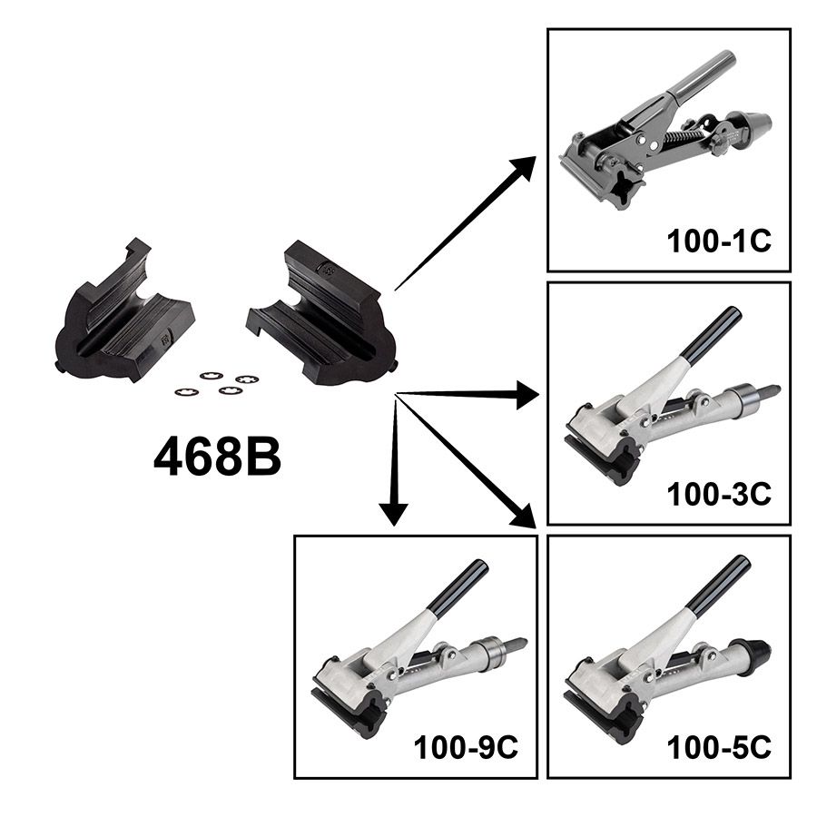 Park Tool, 468B, Clamp cover set, For clamps with double cable reliefs