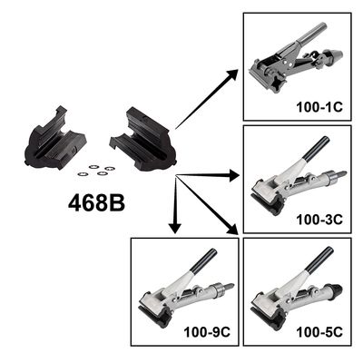 Park Tool, 468B, Clamp cover set, For clamps with double cable reliefs