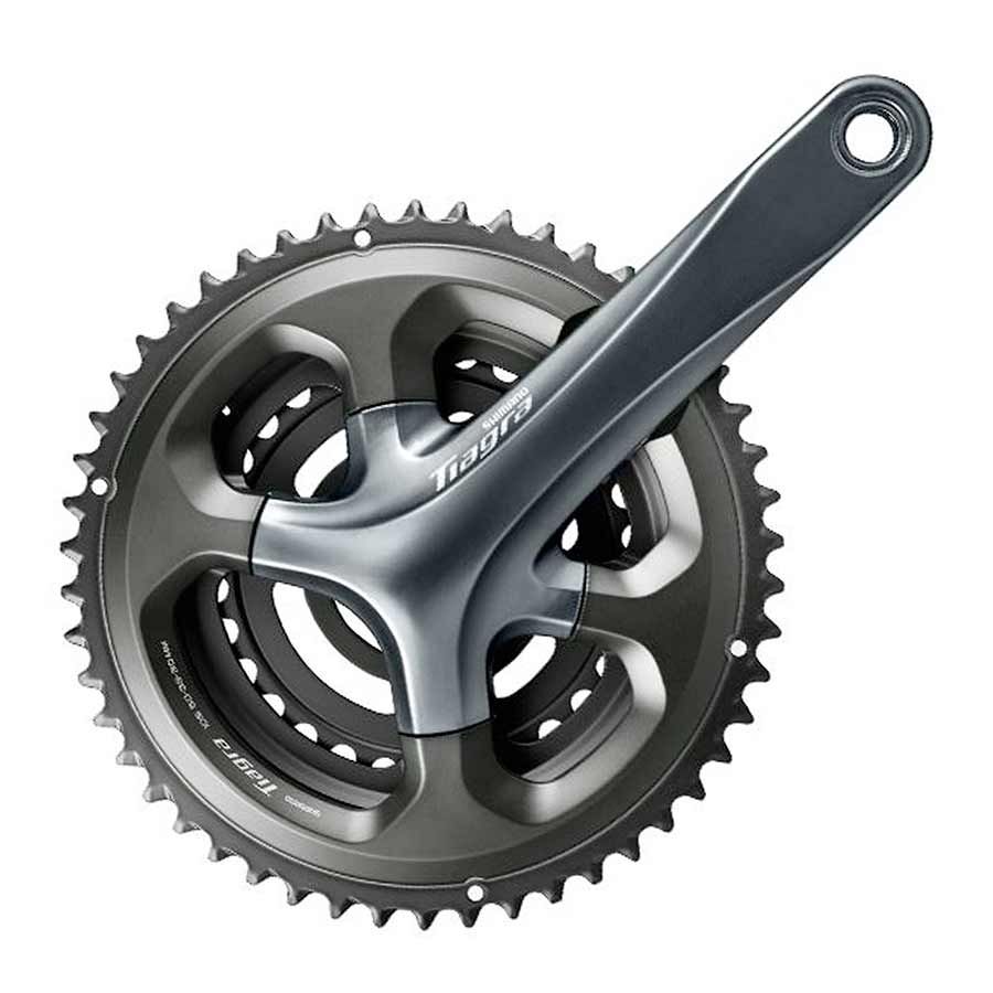 Shimano, Tiagra FC-4703, Crankset, 10 sp., 175mm, 30/39/50T, BCD:74/110, H2, 68mm, 45mm, Grey