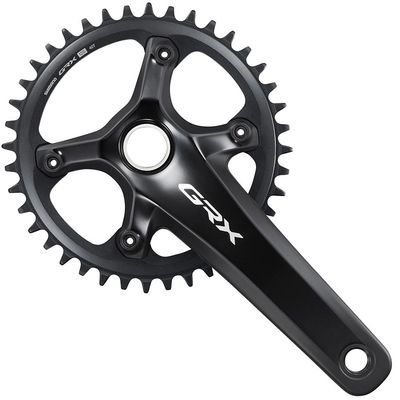 Shimano, GRX FC-RX820-1, Crankset, Speed: 12, Spindle: 24mm, BCD: 110, 40, Hollowtech II, 172.5mm, Black, Road Disc