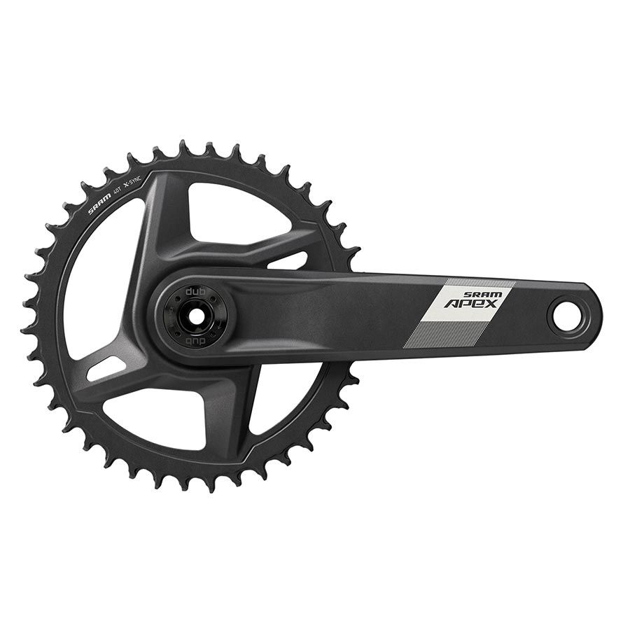 SRAM, Apex D1, Crankset, Speed: 12, Spindle: 28.99mm, BCD: Direct Mount, 42, DUB, 175mm, Black, Cannondale AI