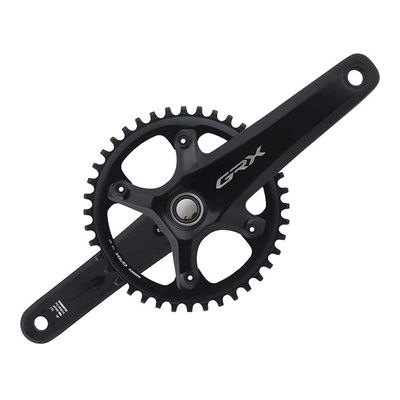 Shimano, GRX FC-RX810-1, Crankset, Speed: 11, Spindle: 24mm, BCD: 110, 40, Hollowtech II, 175mm, Black, Road Disc