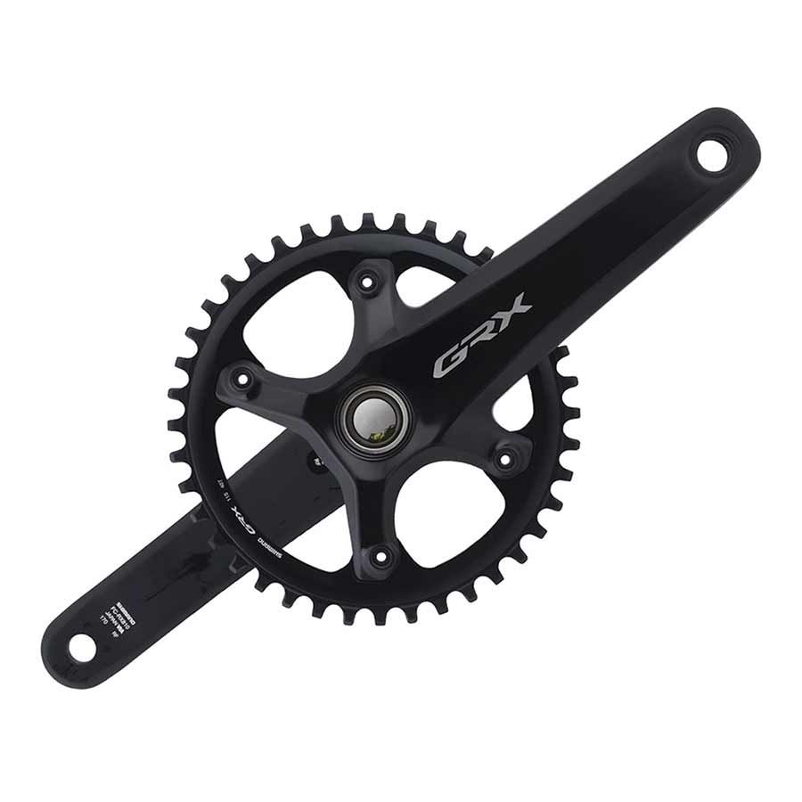 Shimano, GRX FC-RX810-1, Crankset, Speed: 11, Spindle: 24mm, BCD: 110, 40, Hollowtech II, 172.5mm, Black, Road Disc