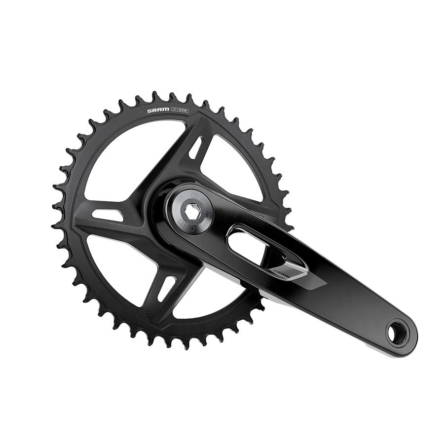 SRAM, Rival 1x XPLR E1, Crankset, Speed: 12/13, Spindle: 28.99mm, BCD: Direct Mount SRAM 8 Bolt, 42, DUB, 172.5mm, Black, Road
