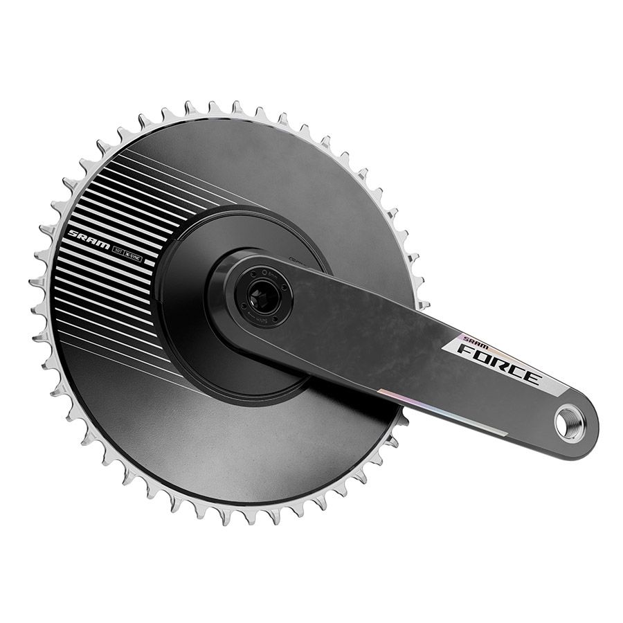 SRAM, Force 1x Aero E1, Crankset, Speed: 12/13, Spindle: 28.99mm, BCD: Direct Mount SRAM 8 Bolt, 50, DUB, 172.5mm, Black, Road