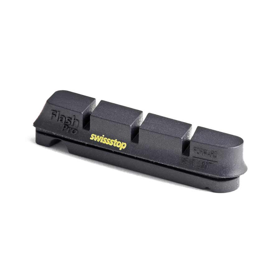SwissStop, FlashPro, Replacement pads for carbon rims, Shimano, Black Prince, Pack of 4