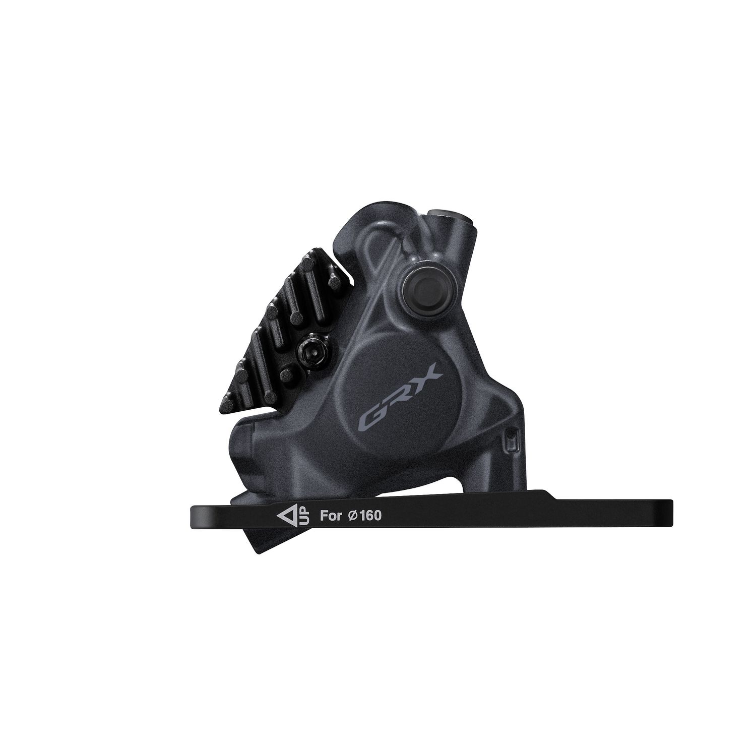 Shimano, GRX BL-RX717 / BR-RX410, Road Hydraulic Disc Brake, Front, Flat mount, 160mm (not included), Black, IRS7174DLF6SC100