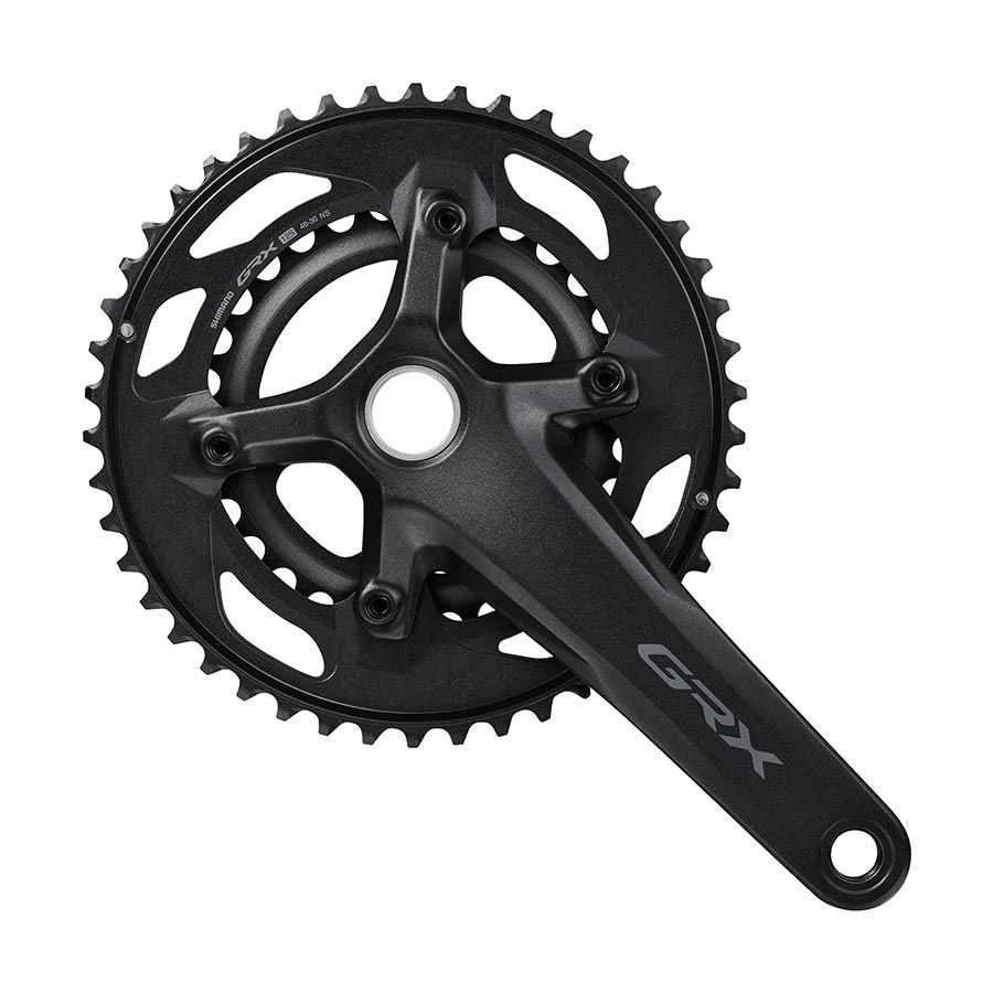 Shimano, GRX FC-RX610-2, Crankset, Speed: 12, Spindle: 24mm, BCD: 80/110, 30/46, 170mm, Black, Road Disc