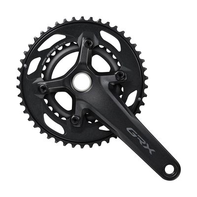 Shimano, GRX FC-RX610-2, Crankset, Speed: 12, Spindle: 24mm, BCD: 80/110, 30/46, 170mm, Black, Road Disc