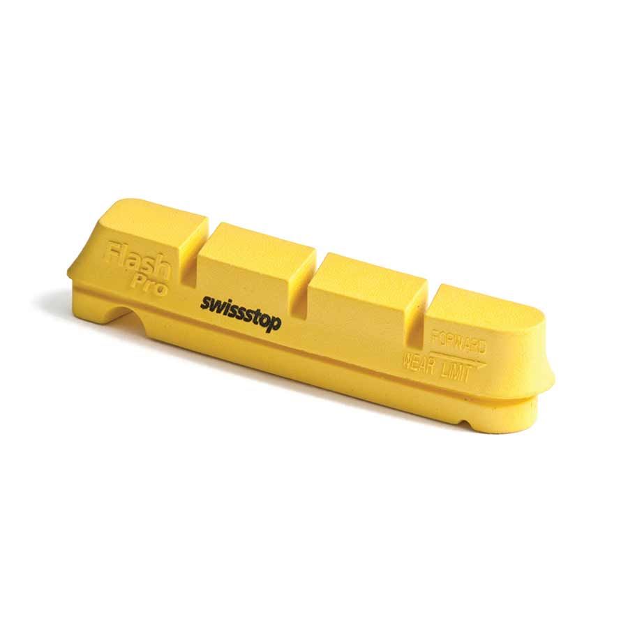 SwissStop, FlashPro, Replacement pads for carbon rims, Shimano, Yellow King, Pack of 4