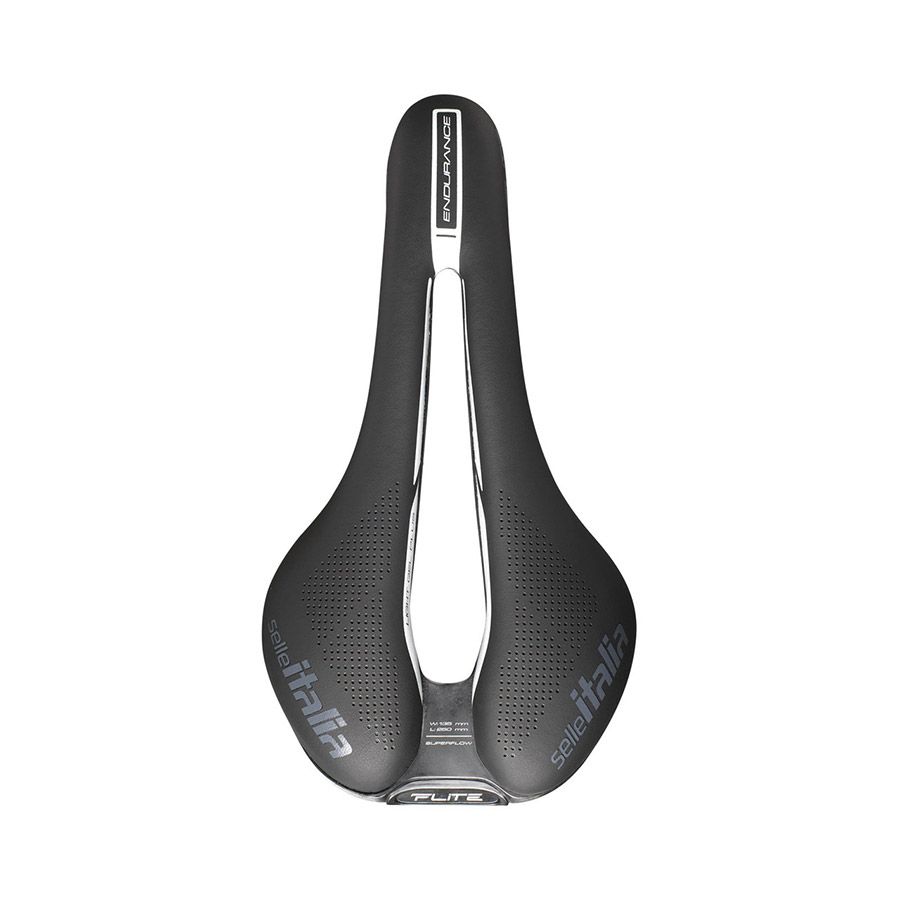 Selle Italia, Flite Boost Endurance Ti 316, Superflow, Saddle, 250 x 135mm, Men, 228g, Black