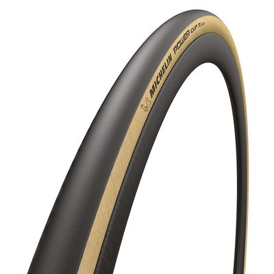 Michelin, Power Cup TLR, Road Tire, 700x28C, Folding, Tubeless Ready, X-Race, Tubeless Shield, 4x120TPI, Tanwall