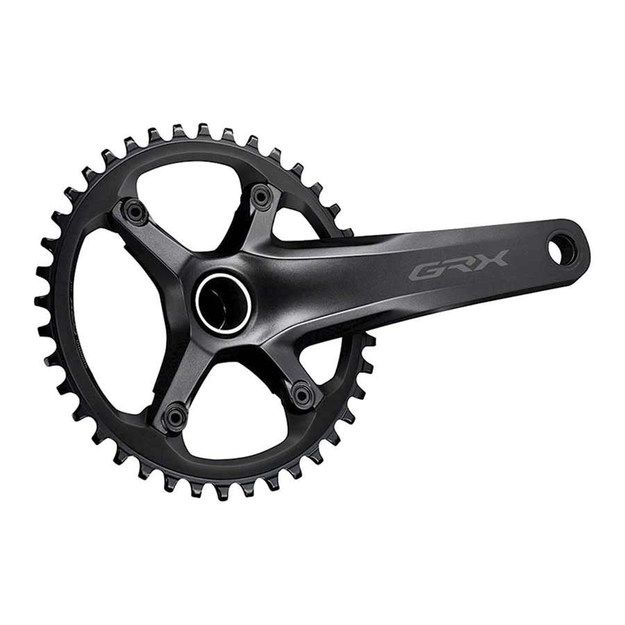 Shimano, GRX FC-RX600-1, Crankset, Speed: 11, Spindle: 24mm, BCD: 110, 40, Hollowtech II, 172.5mm, Black, Road Disc