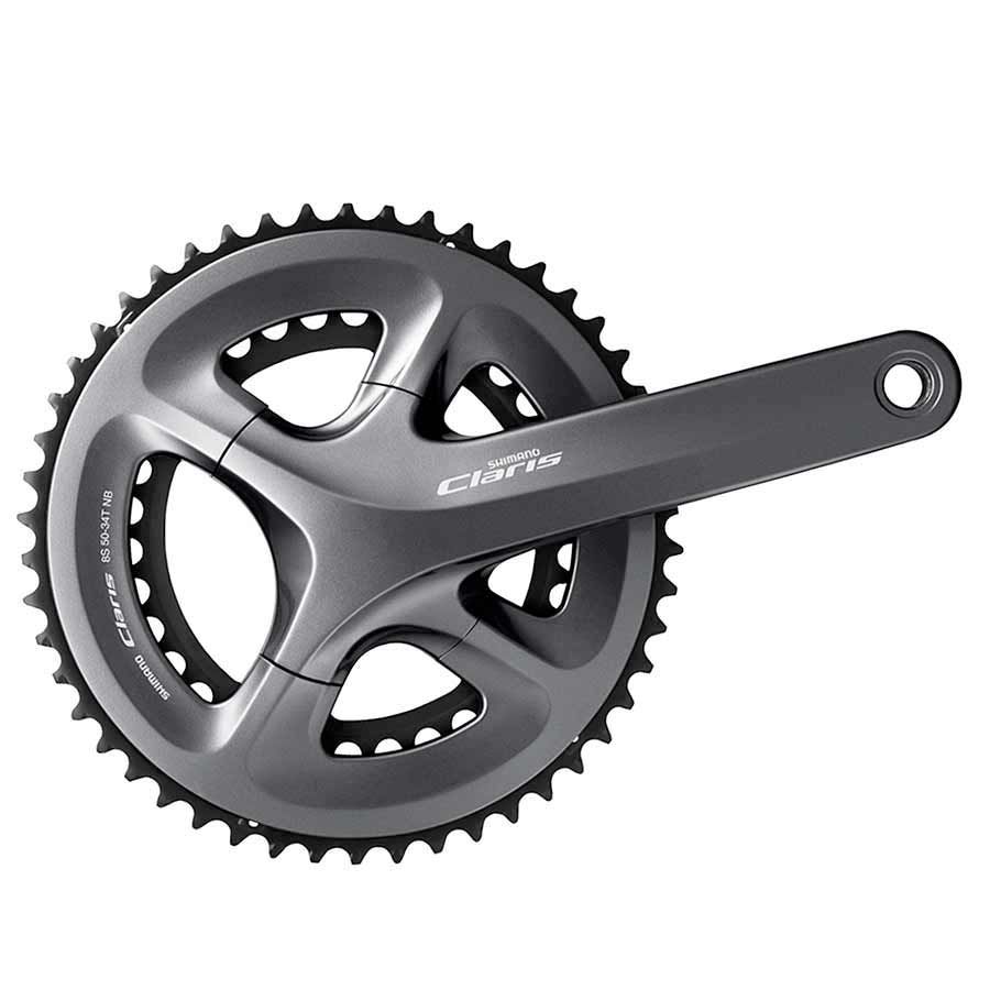 Shimano, Claris FC-R2000, Crankset, Road, 8 sp., 24mm, 34/50T, BCD:110, Hollowtech II, 175mm, Grey