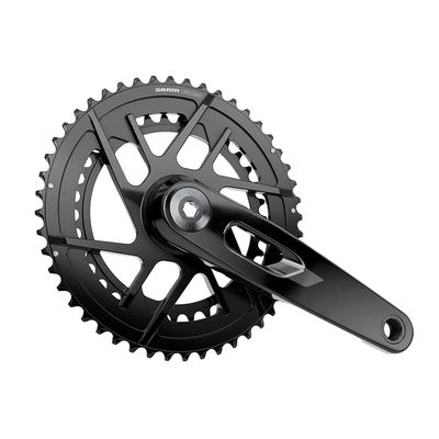 SRAM, Rival 2x E1, Crankset, Speed: 12, Spindle: 28.99mm, BCD: Direct Mount SRAM 8 Bolt, 48/35, DUB, 170mm, Black, Road
