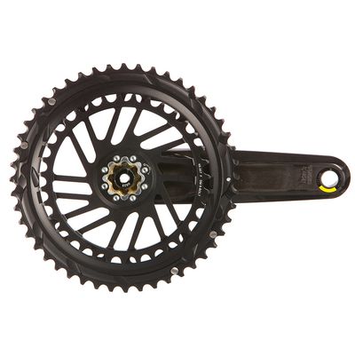 SRAM, Force 2x E1, Crankset, Speed: 12, Spindle: 28.99mm, BCD: Direct Mount SRAM 8 Bolt, 48/35, DUB, 172.5mm, Black, Road