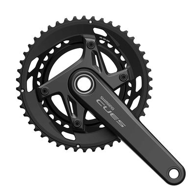 Shimano, CUES FC-U6040-2, Crankset, Speed: 9/10, Spindle: 24mm, BCD: 110, 32/46, Hollowtech II, 172.5mm, Black, Road Disc, EFCU60402DX62