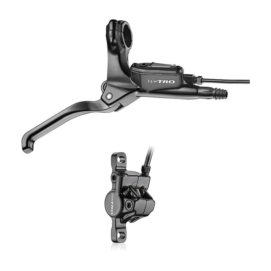 Tektro, HD-E350, Road Hydraulic Disc Brake, Rear, Post mount, 140 or 160mm (not included), 322g, Black