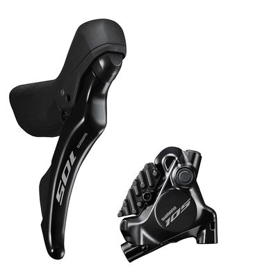 Shimano, 105 ST-R7120 / BR-R7170, Road Hydraulic Disc Brake, Rear, Flat mount, 160mm, Black, IR71202DRRDSC170A