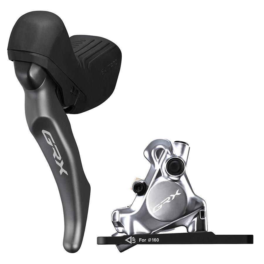 Shimano, GRX BL-RX820/ BR-RX820, Road Hydraulic Disc Brake, Front, Flat mount, 140 or 160mm (not included)