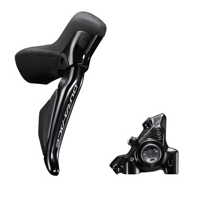 Shimano, Dura Ace Di2 ST-R9270 / BR-R9270, Road Hydraulic Disc Brake, Rear, Flat mount, 140 or 160mm (not included), 175g, Black, IR9270DRRDSC170F