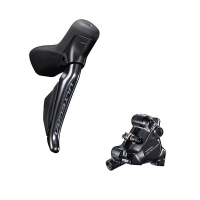 Shimano, Ultegra Di2 ST-R8170 / BR-R8170, Road Hydraulic Disc Brake, Rear, Flat mount, 160mm, Black, IR8170DRRDSC170F
