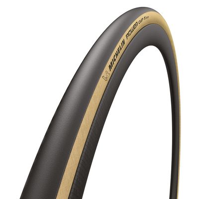 Michelin, Power Cup TLR, Road Tire, 700x32C, Folding, Tubeless Ready, GUM-X, Tubeless Shield, 4x120, Tanwall
