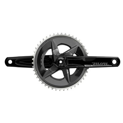 SRAM, Rival D1 2x, Crankset, Speed: 12, Spindle: 28.99mm, BCD: 107, 46/33, DUB, 175mm, Black, Road Disc