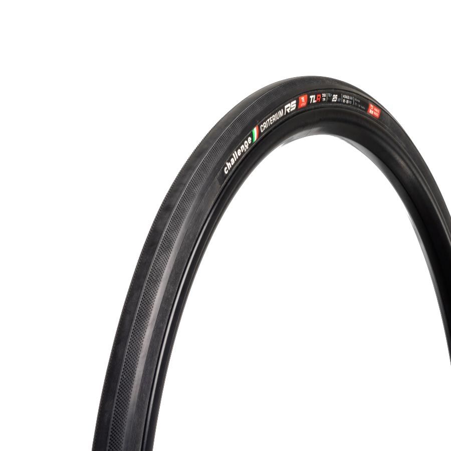 Challenge, Criterium RS TLR, Road Tire, 700x25mm, Folding, Tubeless Ready, SmartPrime, Sealed Corespun Cotton, PPS, 350TPI, Black