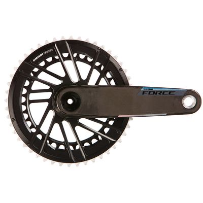 SRAM, Force 2x E1, Crankset, Speed: 12, Spindle: 28.99mm, BCD: Direct Mount SRAM 8 Bolt, 48/35, DUB, 170mm, Black, Road