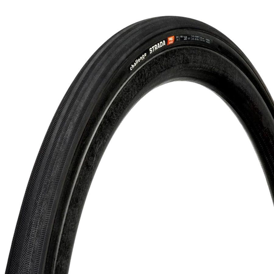 Challenge, Strada Pro TLR, Road Tire, 700x32, Folding, Tubeless Ready, SmartPrime, PPS Ganzo, 300TPI, Black, 00462
