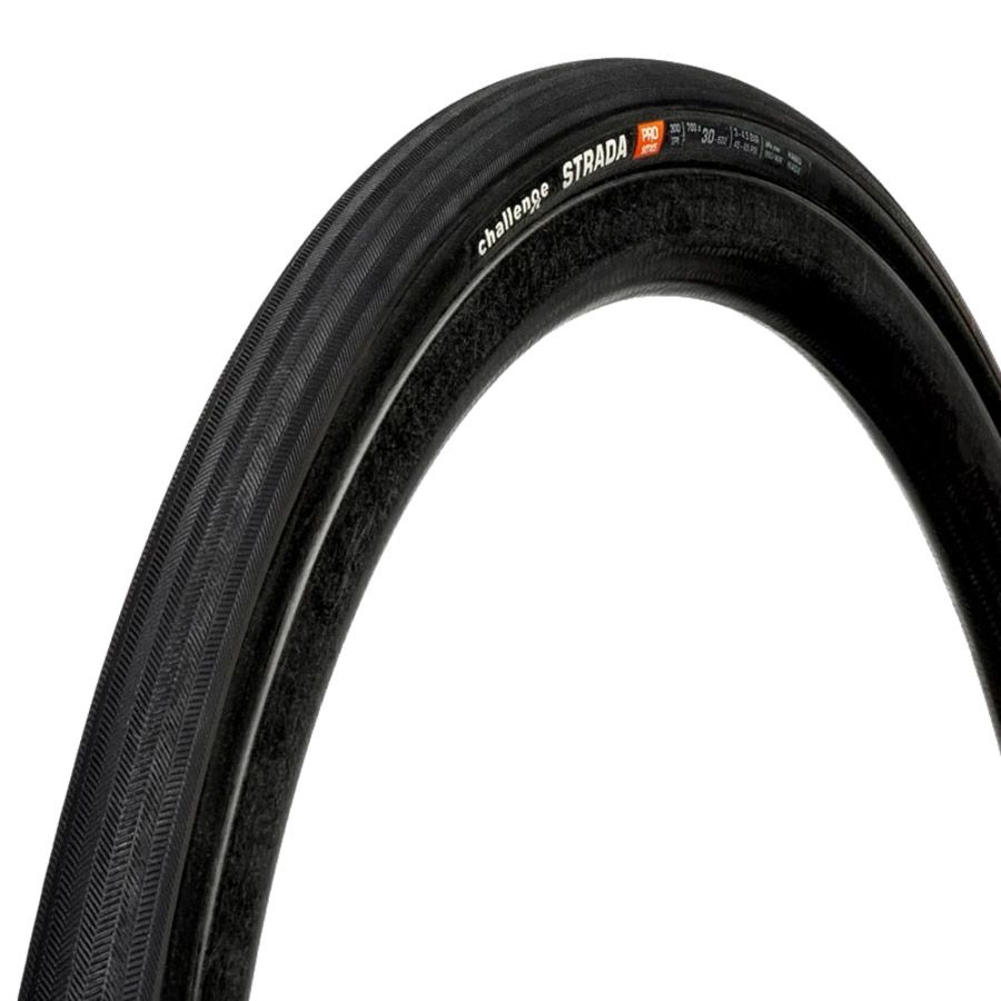 Challenge, Strada Pro TLR, Road Tire, 700x30, Folding, Tubeless Ready, SmartPrime, PPS Ganzo, 300TPI, Black, 00458