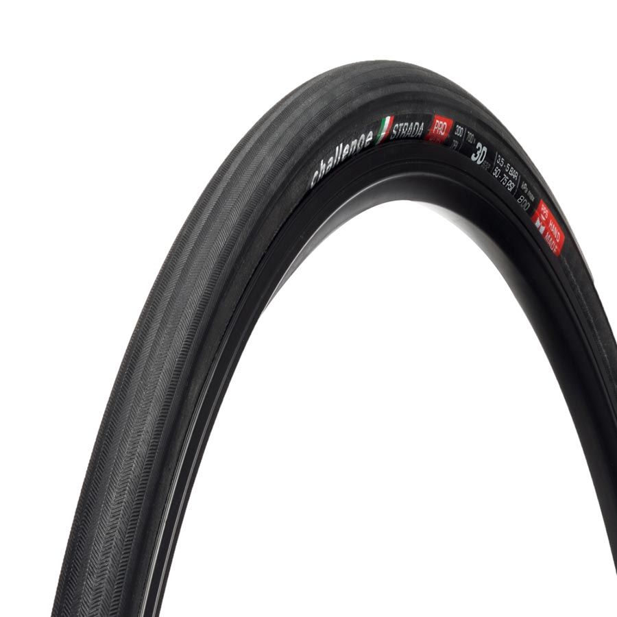 Challenge, Strada Pro TLR, Road Tire, 700x30C, Folding, Tubeless Ready, SmartPlus, SuperPoly, 300TPI, Black